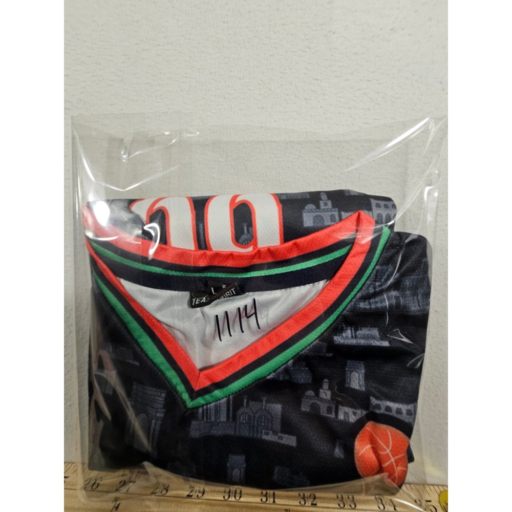 Team Spirit Libya Basketball Jersey Black All Over Print M. Buzgaiya 99 Mens L - Picture 6 of 6